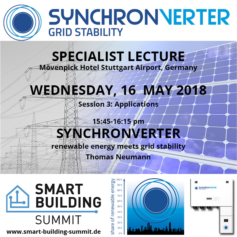 Smart Building Summit Fachvortrag Synchronverter